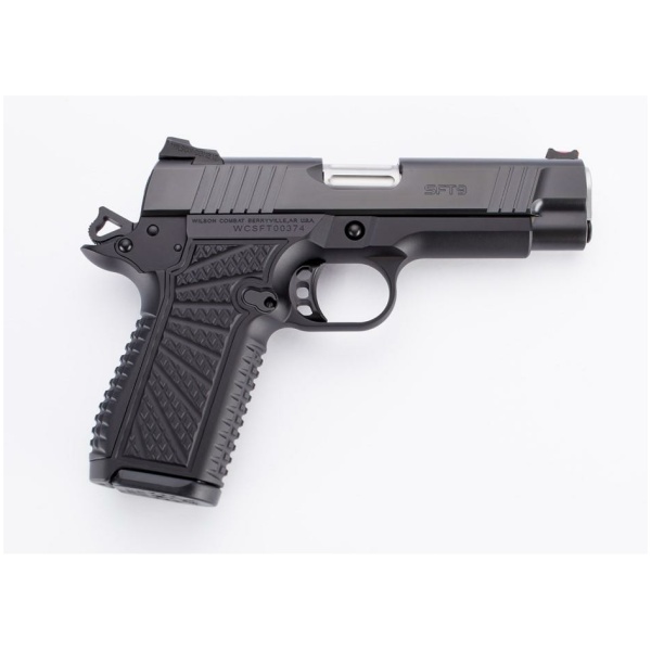 Wilson Combat SFT9 Double-Stack Commander Handgun 9mm Luger 15rd Magazines (2) 4.25" Barrel Black Non-Lightrail Frame