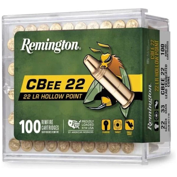 Remington CBee 22 Ammo: Quiet .22LR, 100 Round Box