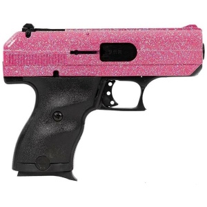 HiPoint C-9 Pink Sparkle Handgun 9mm Luger 8rd Magazine 3.5" Barrel Pink Slide with black Grip