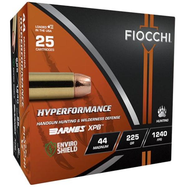 Fiocchi 44 Mag Hyperformance Hunt Ammo - 25 Box