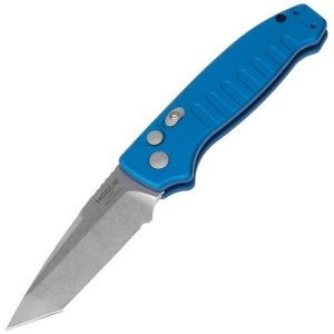 Hogue Ballista I Automatic Folder Knife 3 1/2" Tanto Blade Blue