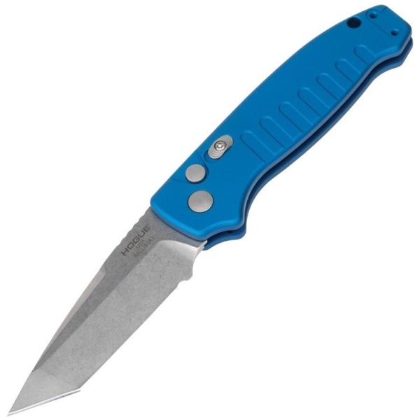 Hogue Ballista I Automatic Folder Knife 3 1/2" Tanto Blade Blue