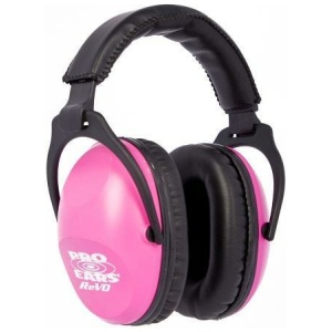 Pro Ears Passive ReVO Ear Muffs Neon Pink for Shooting Safety