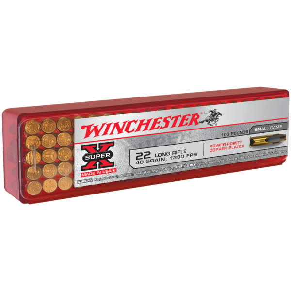 Winchester Super-X .22 Ammo - 40 Grain - 100 Box