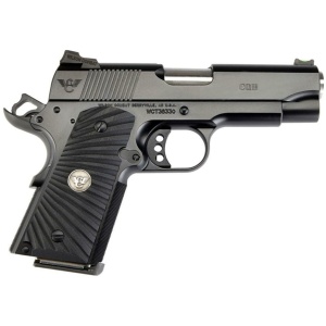 Wilson Combat CQB Compact Handgun 9mm Luger 8rd (1) & 10rd (1) Magazine 4" Barrel Black Armor-Tuff Ambidextrous Safety