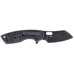 CRKT Pilar Large Folding Knife 2-7/10" Sheepsfoot Blade Black