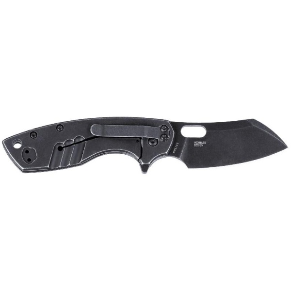 CRKT Pilar Large Folding Knife 2-7/10" Sheepsfoot Blade Black