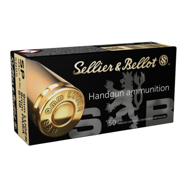 Sellier & Bellot 9mm 124 Grain Soft Point Ammunition 50 Rounds