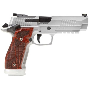 Sig Sauer P226 XFive Handgun 9mm Luger 10rd Magazines (3) 5" Barrel Silver with Brown Grips
