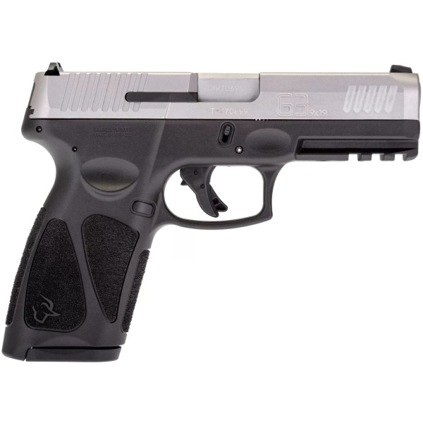 Taurus G3 Matte Stainless Handgun 9mm Luger 15rd Magazines 4.0" Barrel Steel Sights