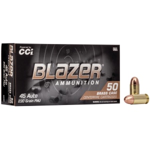 Blazer 45 ACP Ammunition - 50 Rounds - 230 Grain