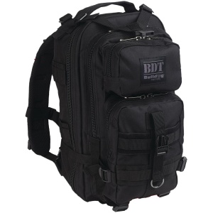 Bulldog Compact Backpack - Black | Stylish Everyday Carry