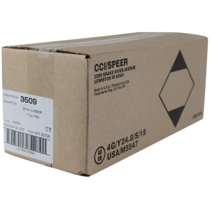 CCI Blazer Aluminum 9mm Luger 115 Grain FMJ - 1000 Round Case
