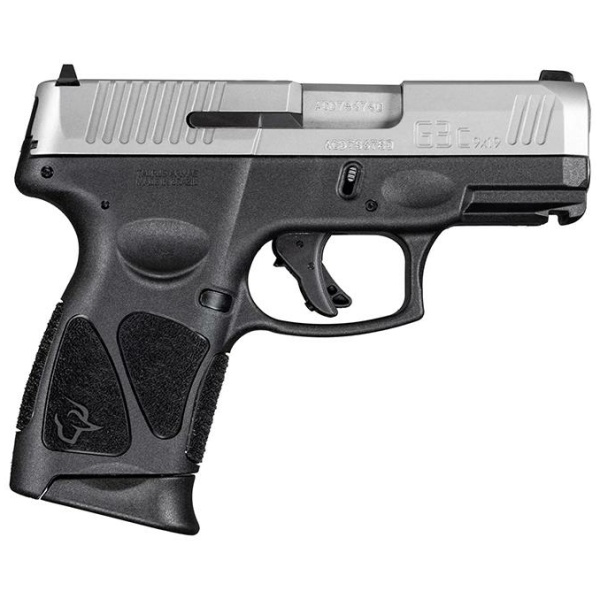 Taurus G3C Handgun 9mm Luger 12rd Magazines(2) 3.26'' Barrel Stainless Slide/Black Grip