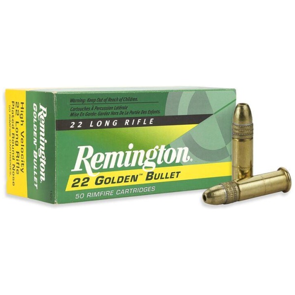 Remington 22 Ammo: 50 Round Boxes - Golden Bullets