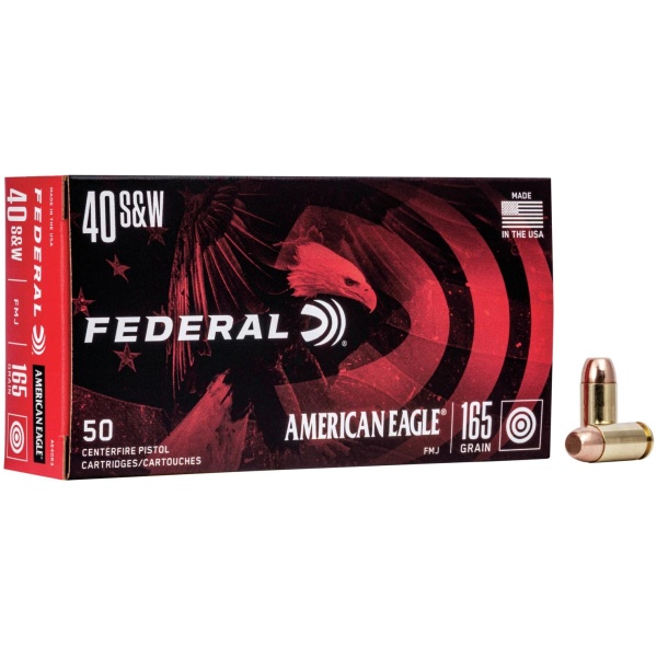 American Eagle 40 S&W Ammo - 50 Rounds - Reliable & Quiet