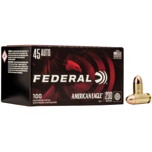 American Eagle .45 ACP Ammunition - 100 Rounds