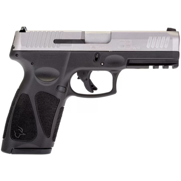 Taurus G3 Matte Stainless 9mm Luger Full Size 10rds Steel Sight 4" Barrel
