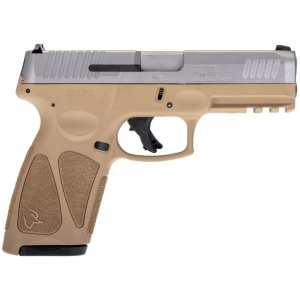 Taurus G3 Full Size Handgun 9mm Luger 17/rd 4" Barrel Stainless Steel and Tan with Steel Sights