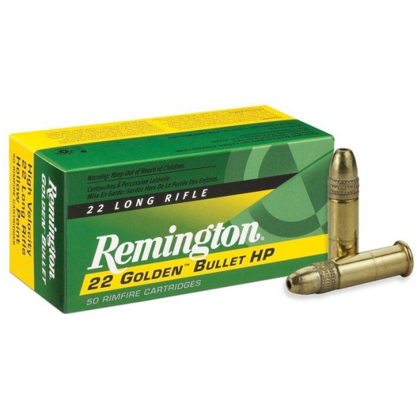 Remington 22 Ammo: 50 Round Box - Golden Bullets