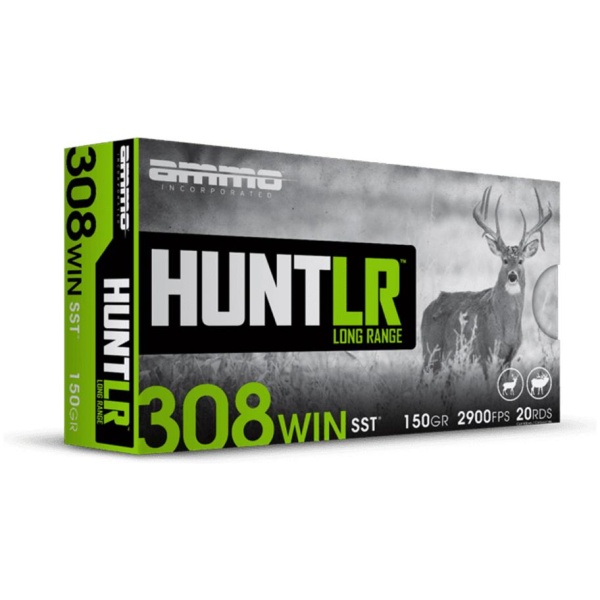 .308 Winchester 150 Grain PT Ammo - 20 Rounds - Ammo Inc. Hunt LR