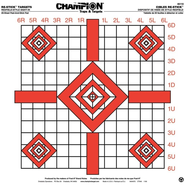 Champion ReStick Targets for Precision Shooting 25 Pack
