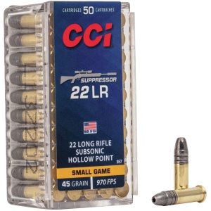 CCI 22LR Suppressor 22LR Ammunition - 50 Rounds