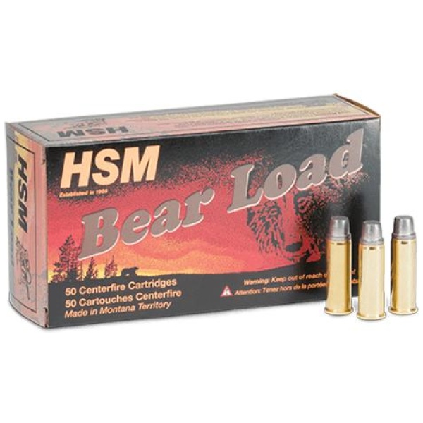 HSM Bear Load Hard Cast Handgun Ammunition .357 Rem Mag 180gr RNFP Gas Check 1200 fps 50/ct