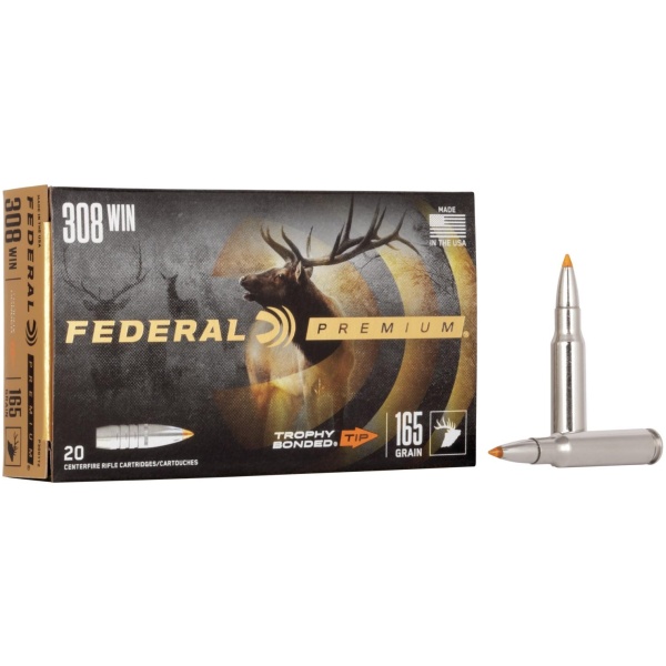 .308 Winchester 165 Grain Vital-Shok TBT Ammunition - 20 Rounds - Federal Premium