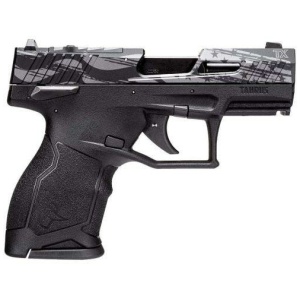 Taurus TX22 Compact Handgun .22 LR 13rd Magazines (2) 3.6" Barrel Black Engraved US Distressed Flag
