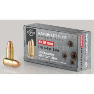 PPU RANGEMASTER 9mm Luger Ammo for Precision Performance