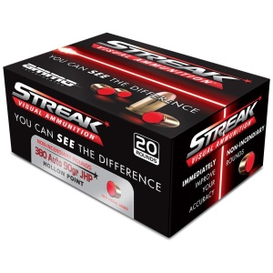Ammo Inc. STREAK .380 ACP: See Your Shot (20 Rounds)