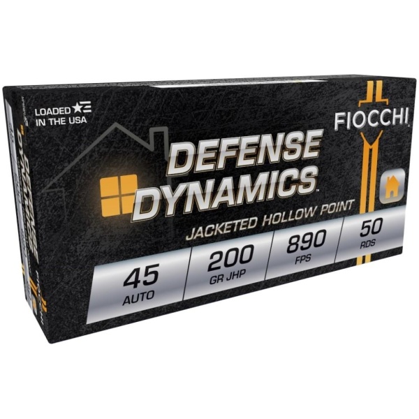 Fiocchi Pistol Ammunition .45 ACP - 50 Rounds Box
