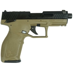 Taurus 2TX22 TORO Handgun .22 LR 16(1)&22(1)rd Magazines 4.6" Threaded Barrel Black Slide/FDE Frame