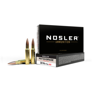 Nosler 308 Winchester 175 Grain CC Match Grade Ammunition - 20 Rounds