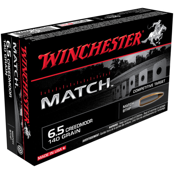 Winchester 6.5 Creedmoor Match Ammo - 20 Rounds