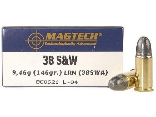 MagTech .38 S&W 146gr LRN Ammunition - 50/Box