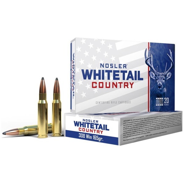 Nosler Whitetail Country 308 Winchester Ammo - 20/Box
