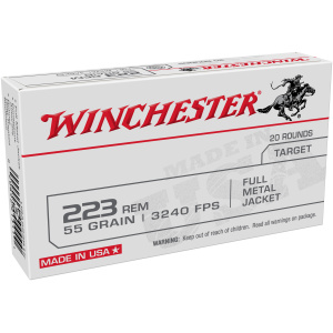 Winchester 223 Remington Ammo - 55 Grain, 20/Box