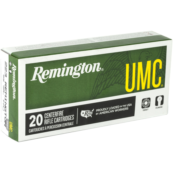 223 Remington Ammo - UMC 55gr FMJ 20/Box - Reliable Training - Image 2