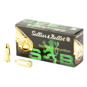 Sellier & Bellot 9mm Pistol Ammo 115 Grain Non-Toxic FMJ 50 Rounds