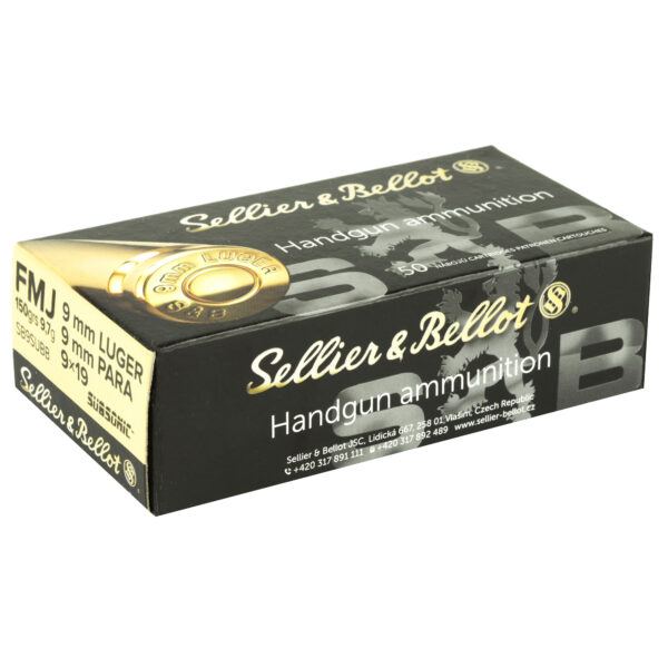 S&B 9MM Luger Subsonic 150GR Ammo for Quiet Shooting - Image 2