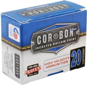 Cor-Bon 9mm Luger Plus P 125gr JHP Self Defense Ammo