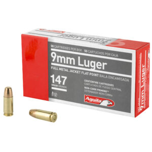Aguila 9mm Full Metal Jacket Training Ammo 147 Grain
