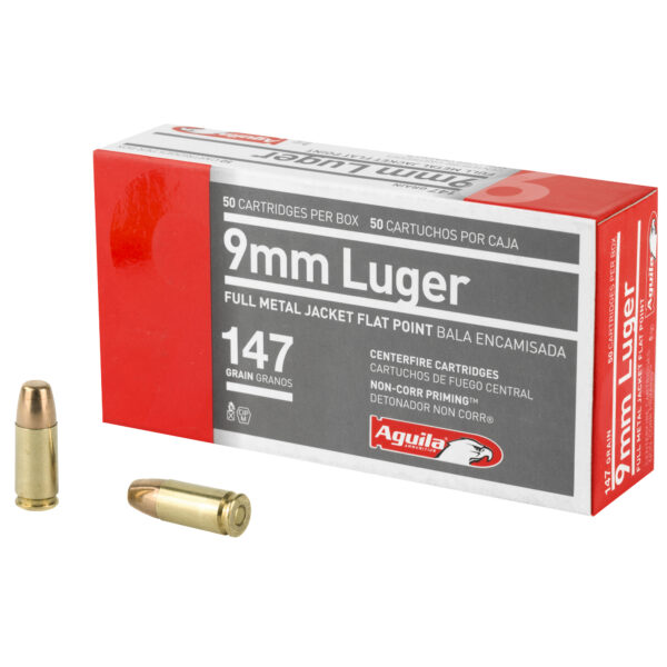 Aguila 9mm Full Metal Jacket Training Ammo 147 Grain
