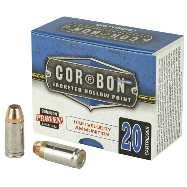 Cor-Bon 9mm JHP Self-Defense Ammo with Flash Suppression