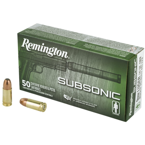 Remington Subsonic 9mm Ammo for Silencer Performance