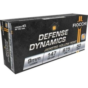 Fiocchi 9mm Luger Pistol Shooting Dynamics Ammo Affordable Quality