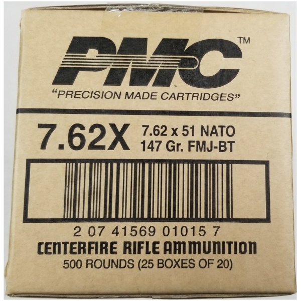 PMC 7.62x51 147GR Ammo - 500 Rounds - 7.62 NATO