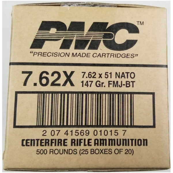PMC 7.62x51 147GR Ammo - 500 Rounds - 7.62 NATO
